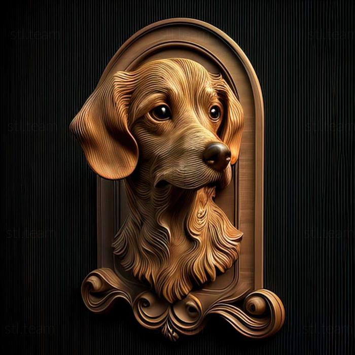 3D model Anglo French Small Hound dog (STL)